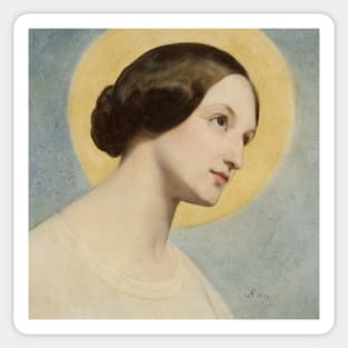 Portrait of Eliza Krasinska by Ary Scheffer Sticker